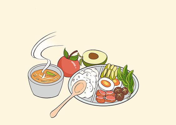 营养健康插画